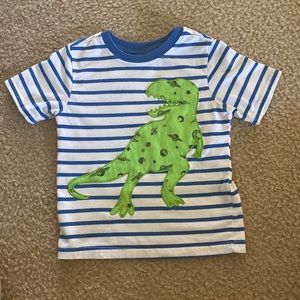 3T Striped Dino Shirt